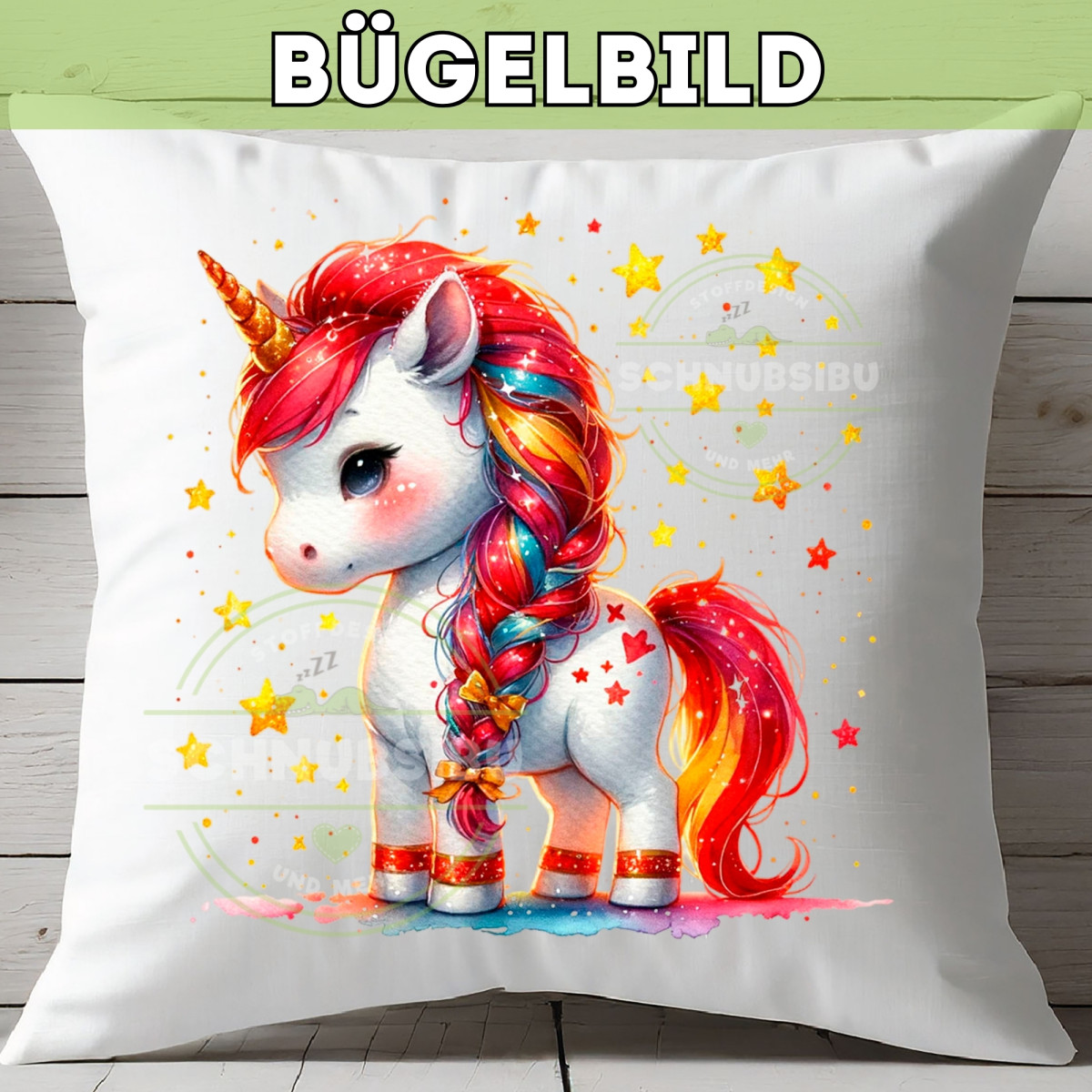 Bügelbild Einhorn Stern Edition Nr. 5